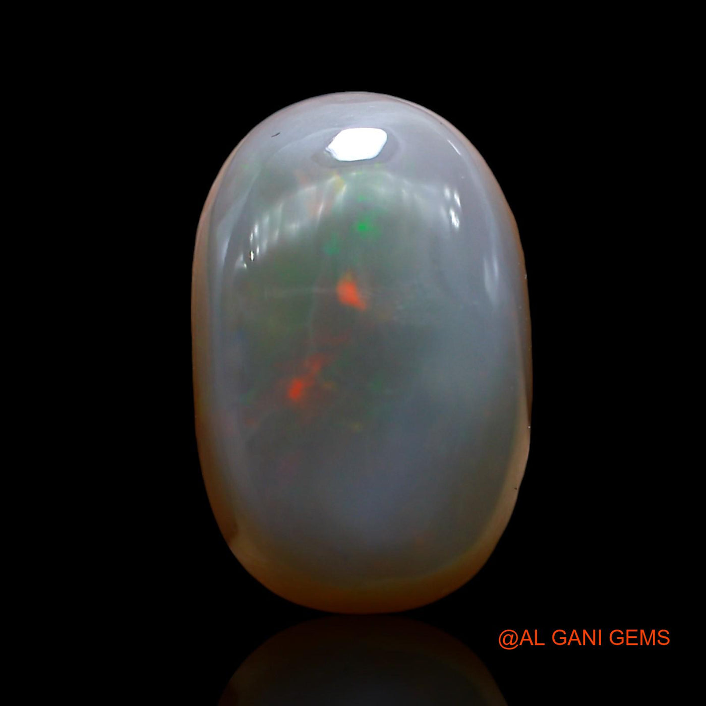 Natural Untreated Fire Opal Loose Gemstone Oval Cabochon From Australia 12.00 Cts 17x11x7 mm AE-966