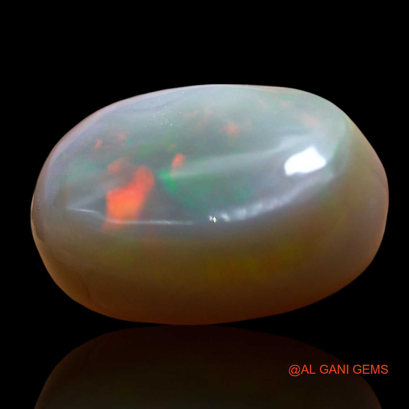 Natural Untreated Fire Opal Loose Gemstone Oval Cabochon From Australia 12.00 Cts 17x11x7 mm AE-966