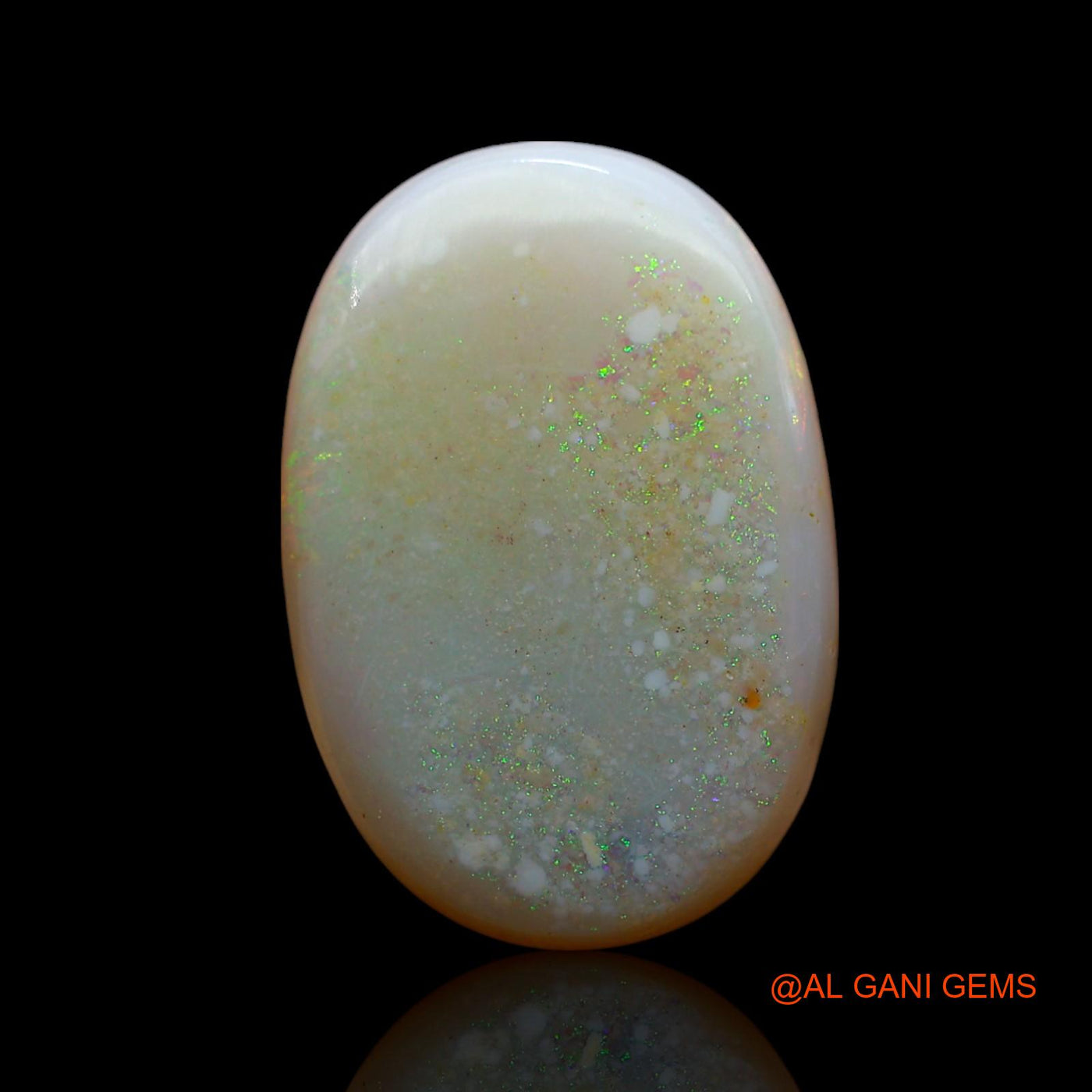 7.00 Cts Unheated Australian Fire Opal Loose Gemstone Oval Cabochon Natural 18x12x4 mm AE-968