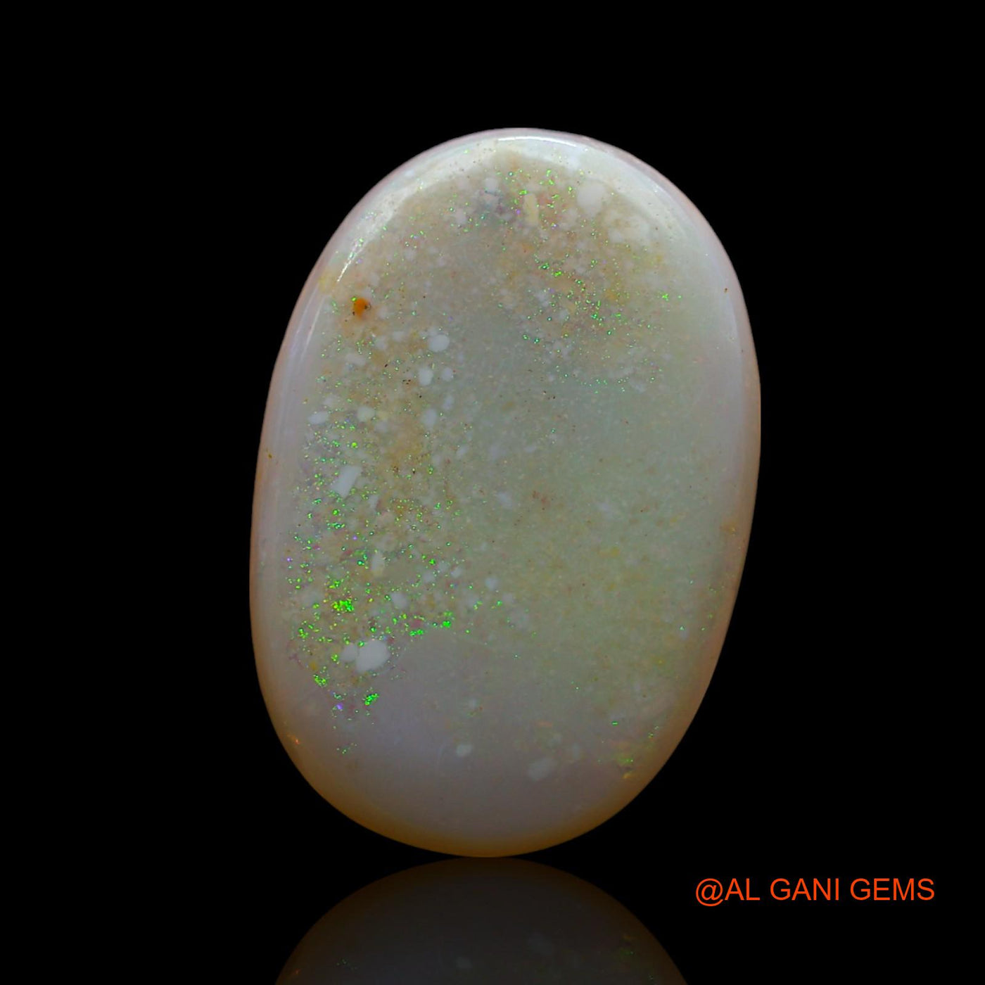 7.00 Cts Unheated Australian Fire Opal Loose Gemstone Oval Cabochon Natural 18x12x4 mm AE-968