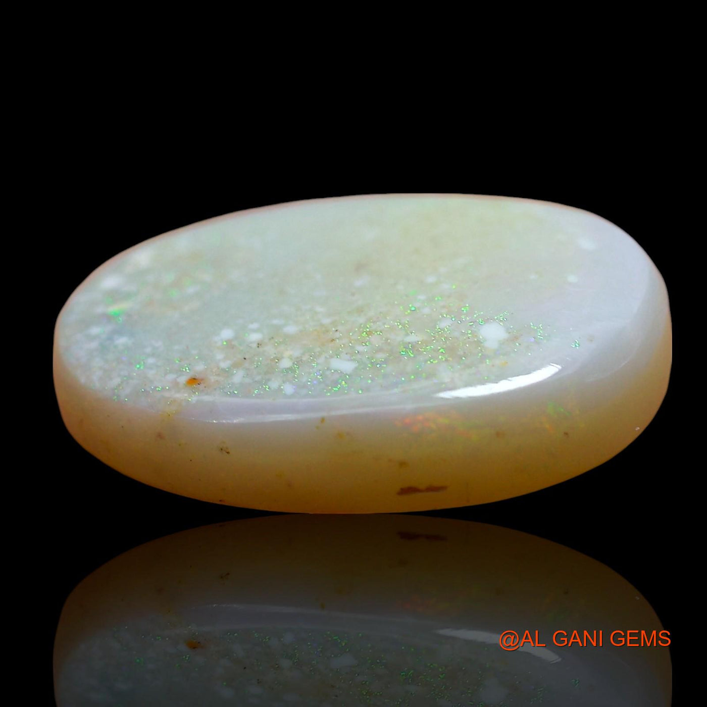 7.00 Cts Unheated Australian Fire Opal Loose Gemstone Oval Cabochon Natural 18x12x4 mm AE-968