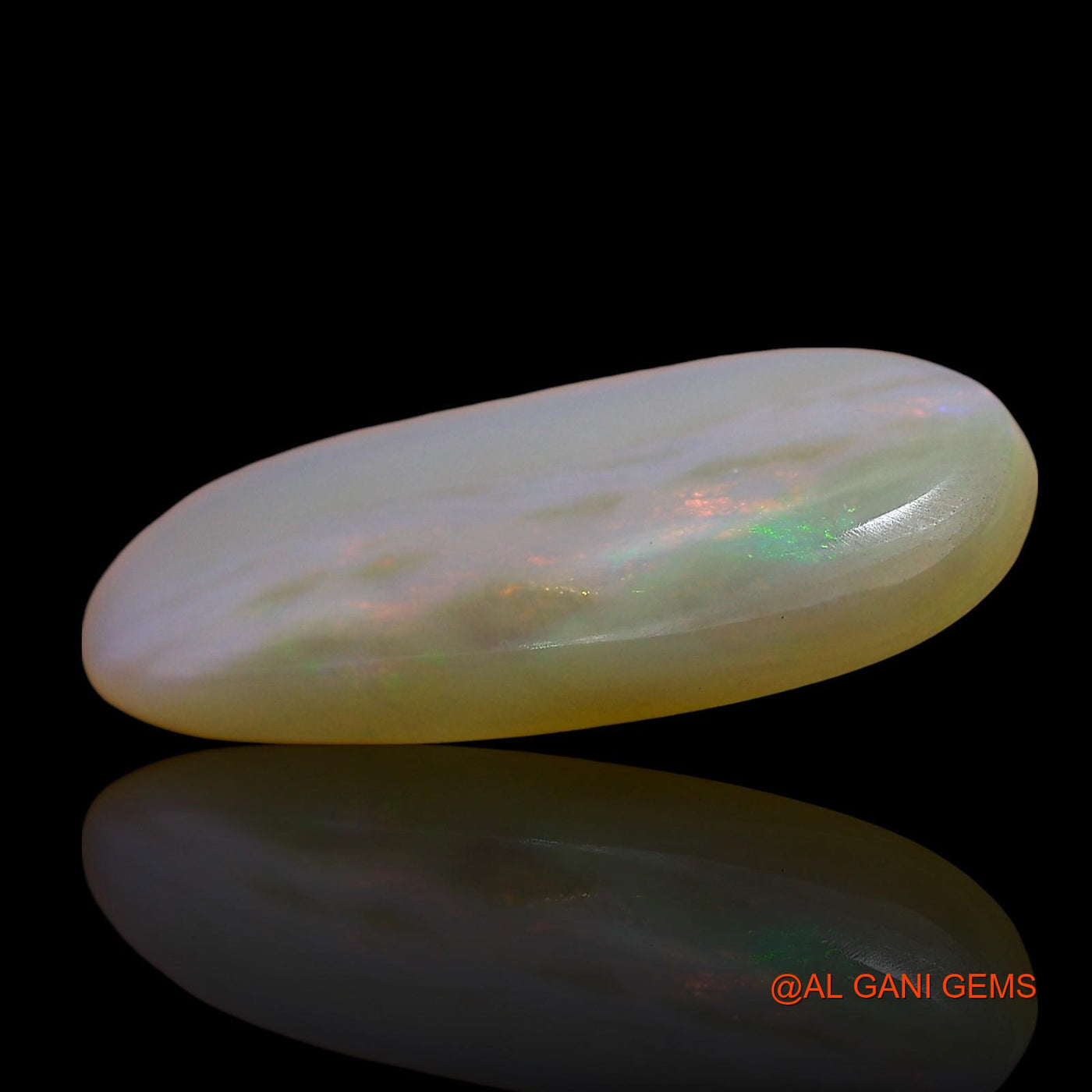 4.00 Cts Unheated Australian Fire Opal Loose Gemstone Oval Cabochon Natural 21x10x3 mm AE-971
