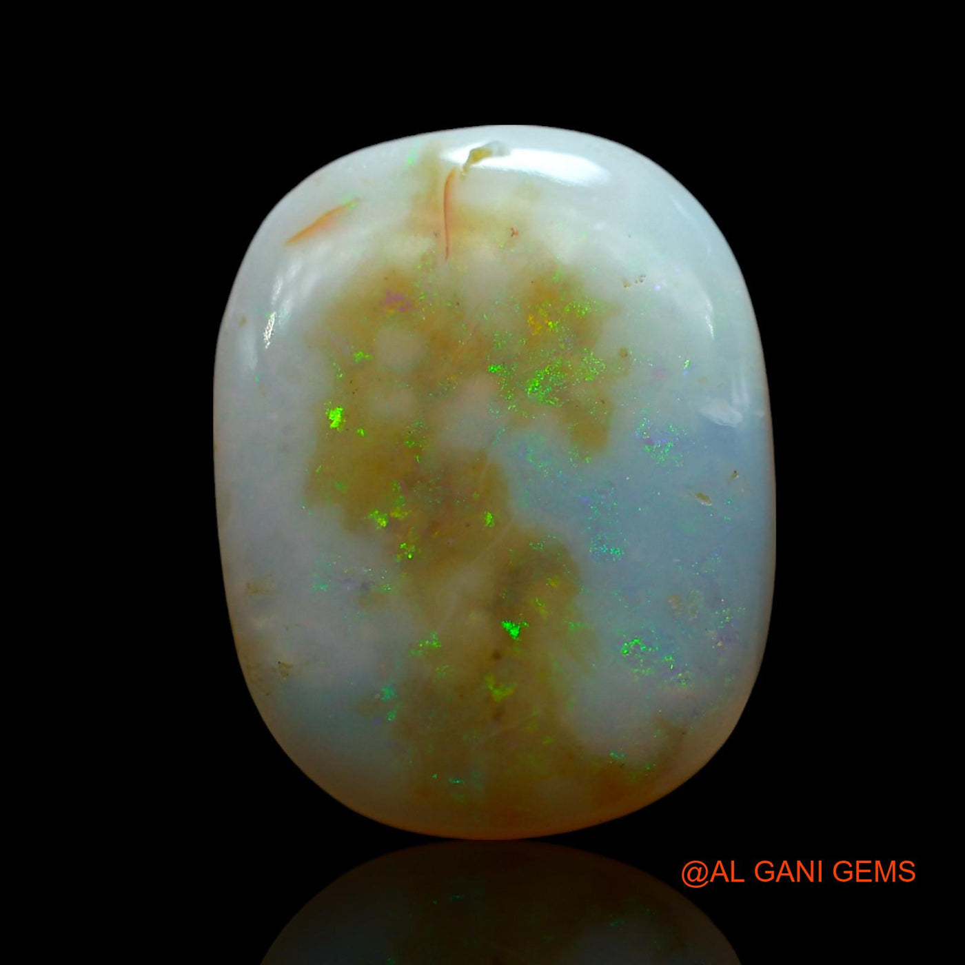 8.00 Cts Natural Australian Fire Opal Loose Gemstone Oval Cabochon 17x13x4 mm AE-973