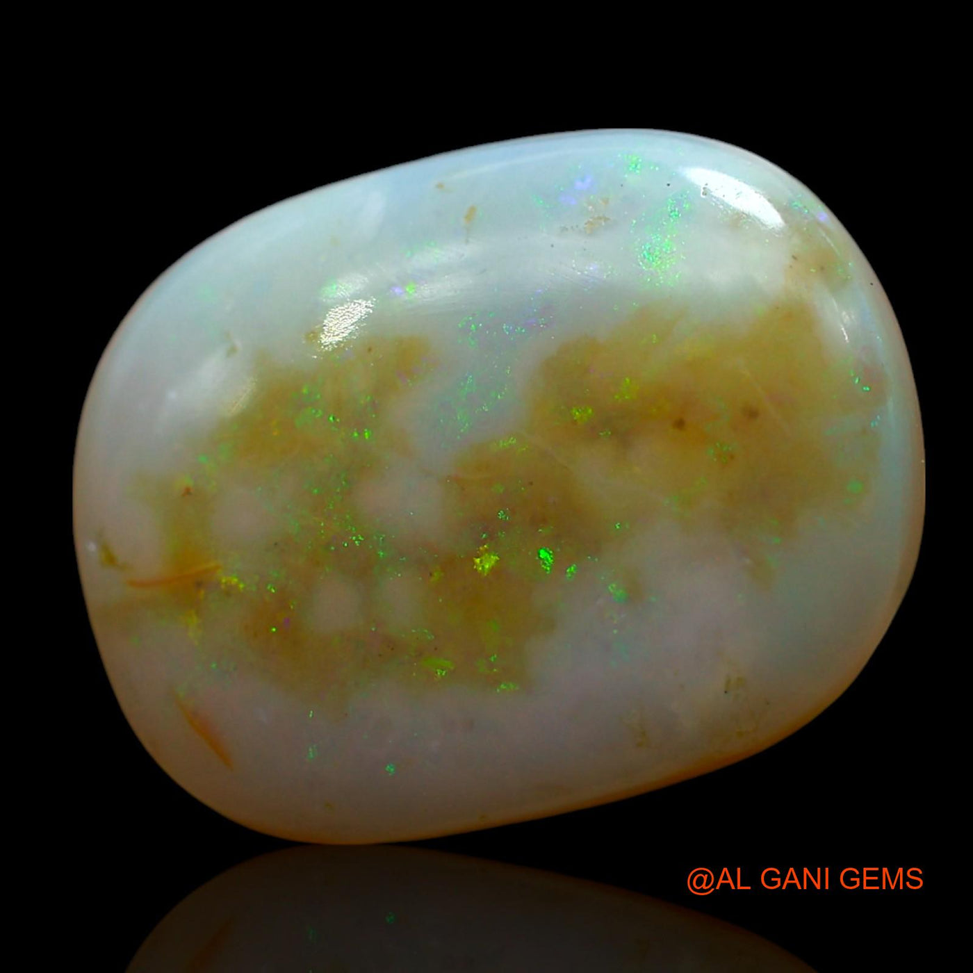 8.00 Cts Natural Australian Fire Opal Loose Gemstone Oval Cabochon 17x13x4 mm AE-973