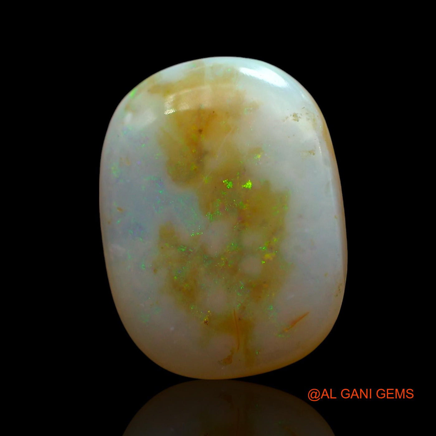 8.00 Cts Natural Australian Fire Opal Loose Gemstone Oval Cabochon 17x13x4 mm AE-973