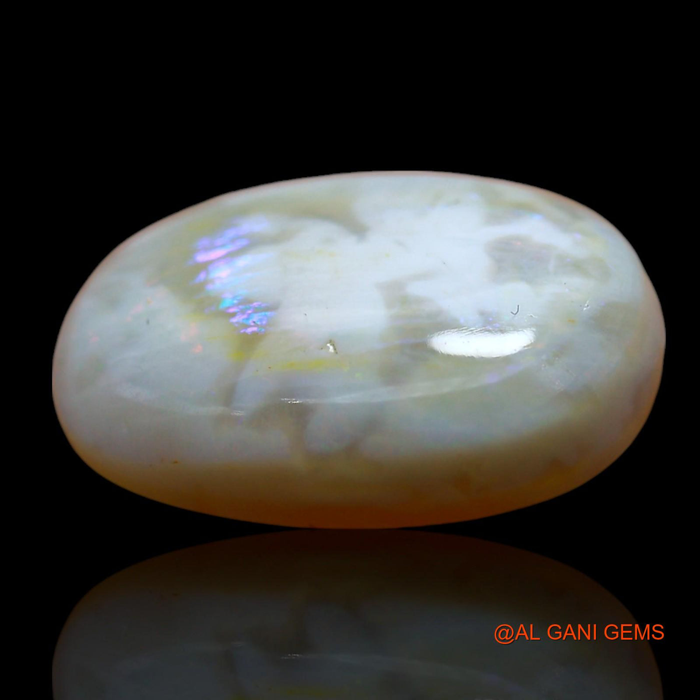 Natural Fire Opal Gemstone 8.00 Cts Loose Oval Cabochon From Australia 17x13x5 mm AE-974