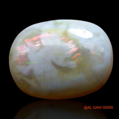 Natural Fire Opal Gemstone 8.00 Cts Loose Oval Cabochon From Australia 17x13x5 mm AE-974