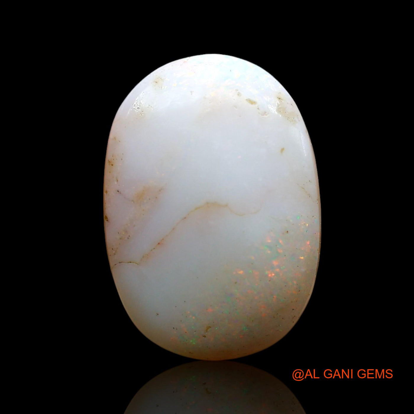 7.00 Cts Natural Australian Fire Opal Loose Gemstone Oval Cabochon 17x12x5 mm AE-975