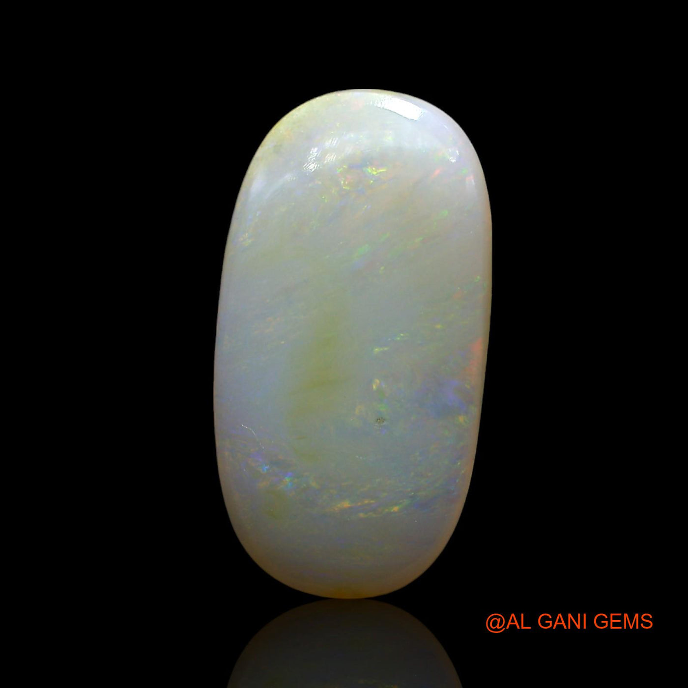 5.00 Cts Unheated Australian Fire Opal Loose Gemstone Oval Cabochon Natural 19x10x3 mm AE-976