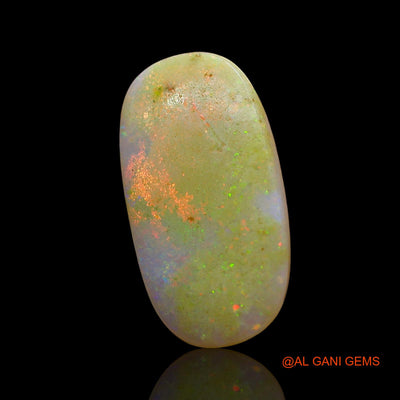 5.00 Cts Unheated Australian Fire Opal Loose Gemstone Oval Cabochon Natural 19x10x3 mm AE-976