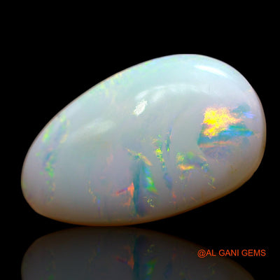 7.00 Cts Natural Australian Fire Opal Loose Gemstone Pear Cabochon 18x11x5 mm AE-977