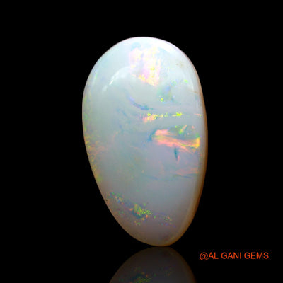 7.00 Cts Natural Australian Fire Opal Loose Gemstone Pear Cabochon 18x11x5 mm AE-977