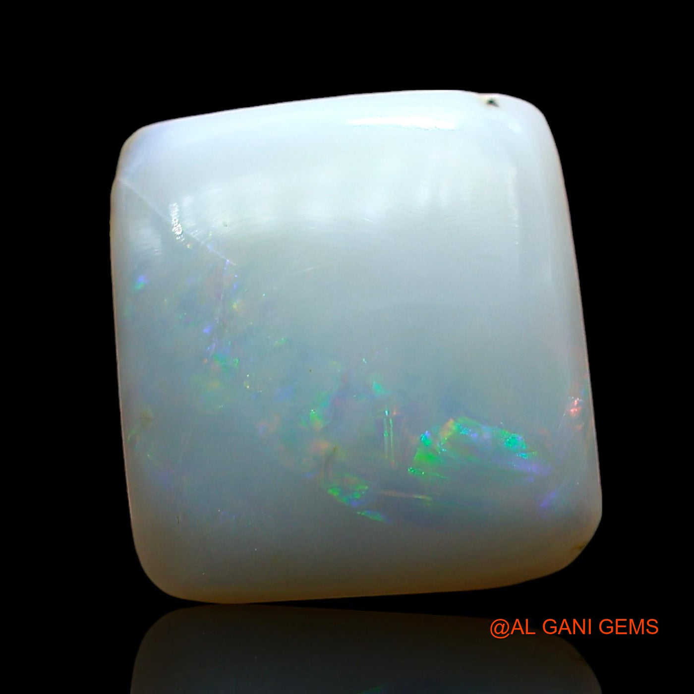 4.00 Cts Unheated Australian Fire Opal Loose Gemstone Square Cabochon Natural 11x10x4 mm AE-97