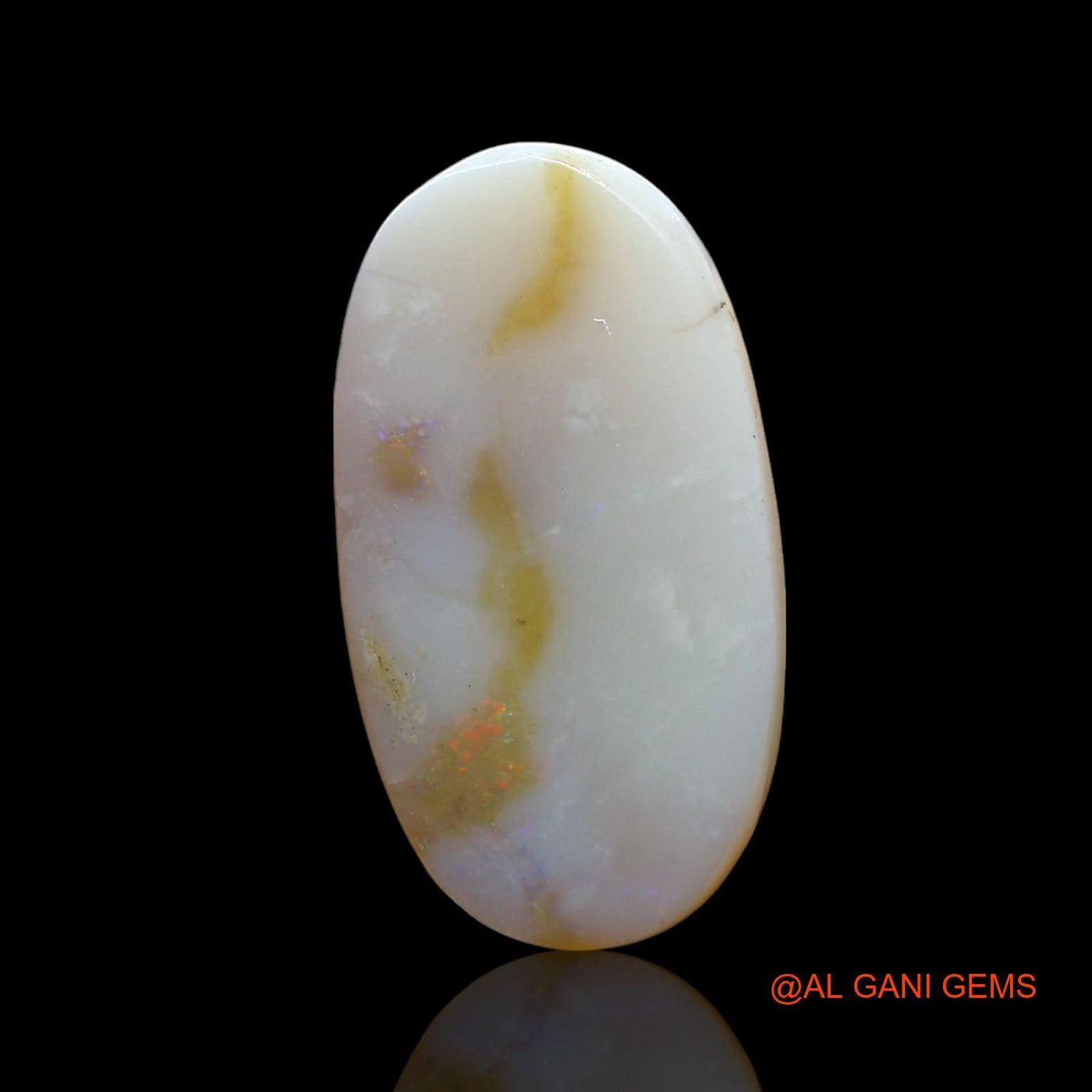 5.00 Cts Natural Australian Fire Opal Loose Gemstone Oval Cabochon 19x10x3 mm AE-981