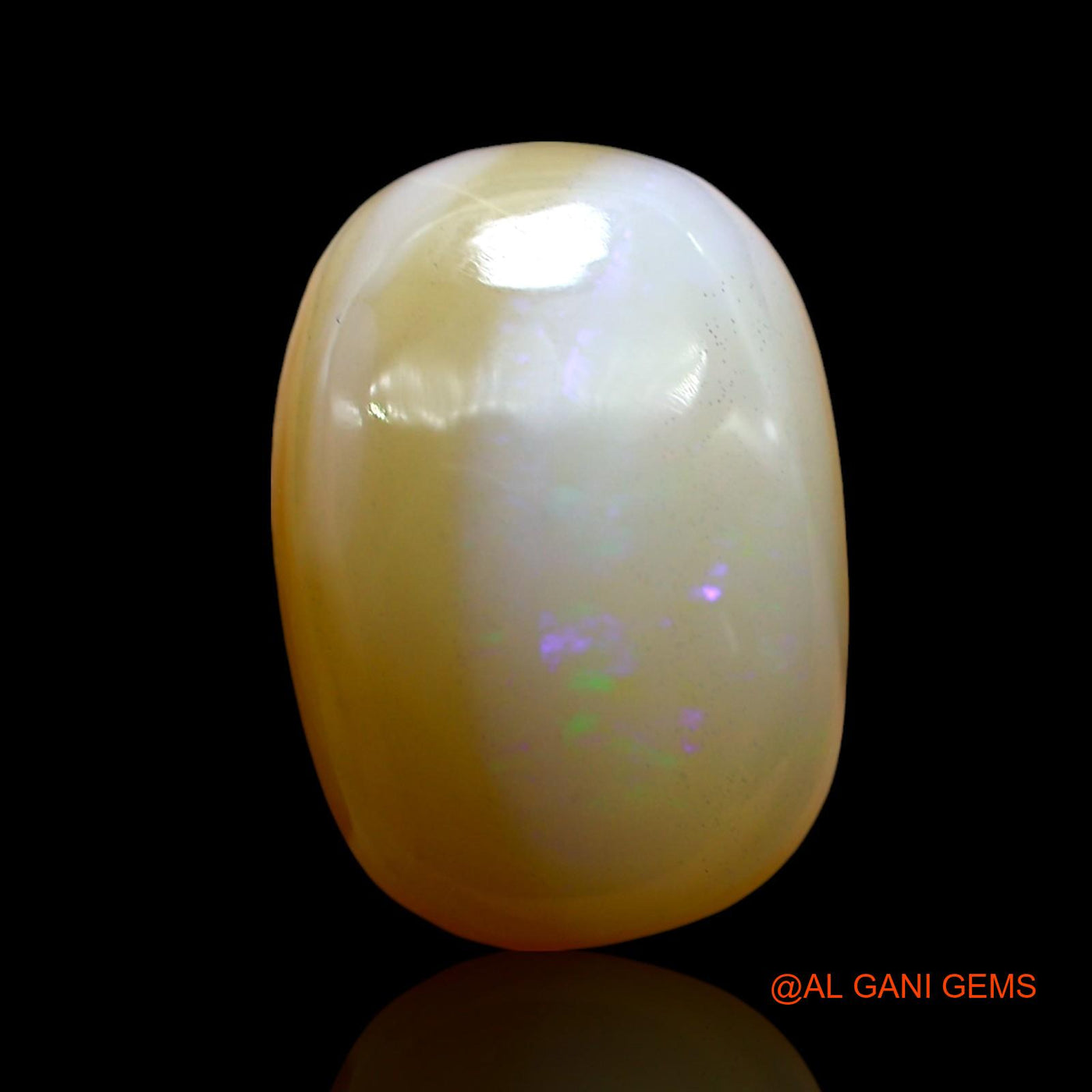 Natural Fire Opal Gemstone 10.00 Cts Loose Oval Cabochon From Australia 17x12x7 mm AE-982
