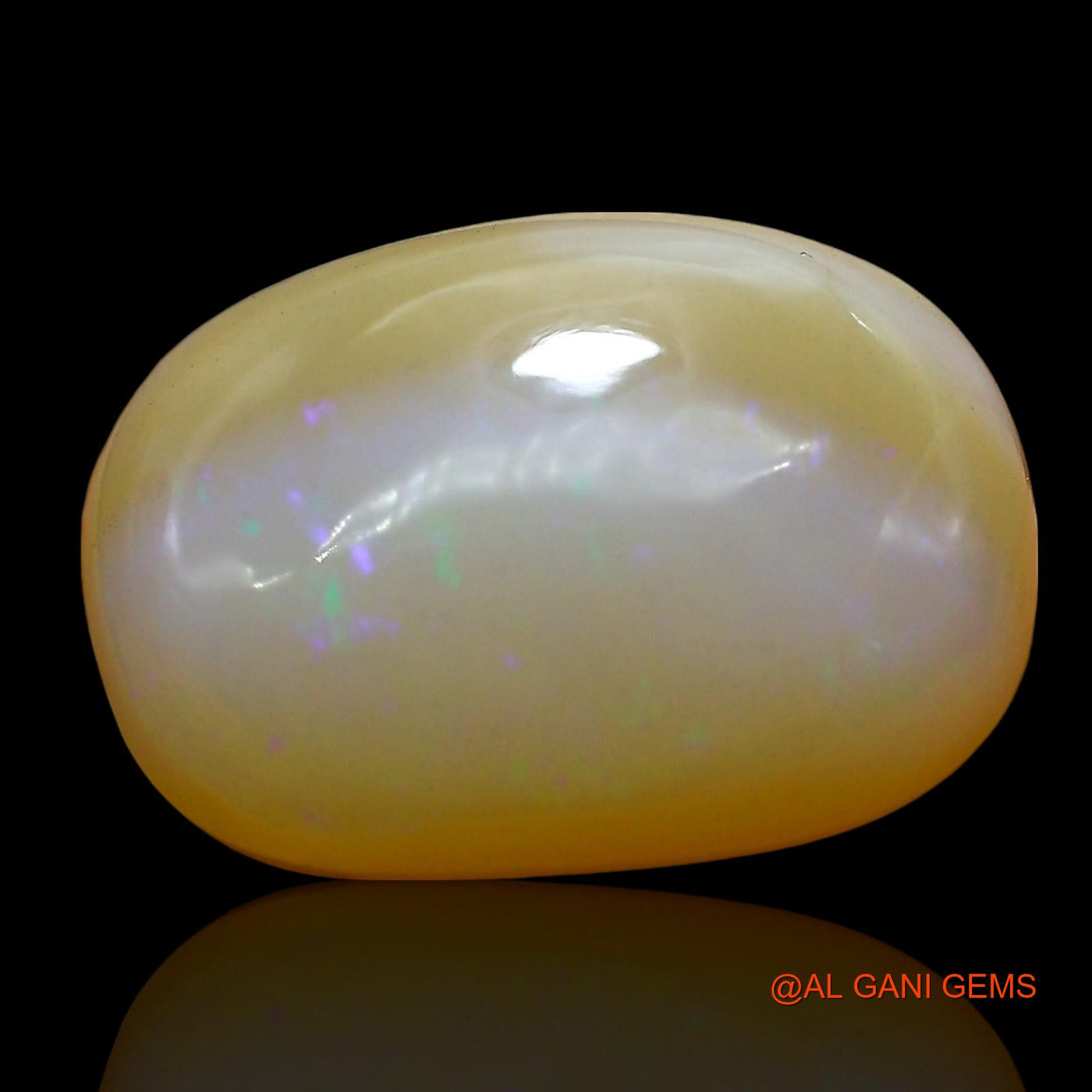 Natural Fire Opal Gemstone 10.00 Cts Loose Oval Cabochon From Australia 17x12x7 mm AE-982