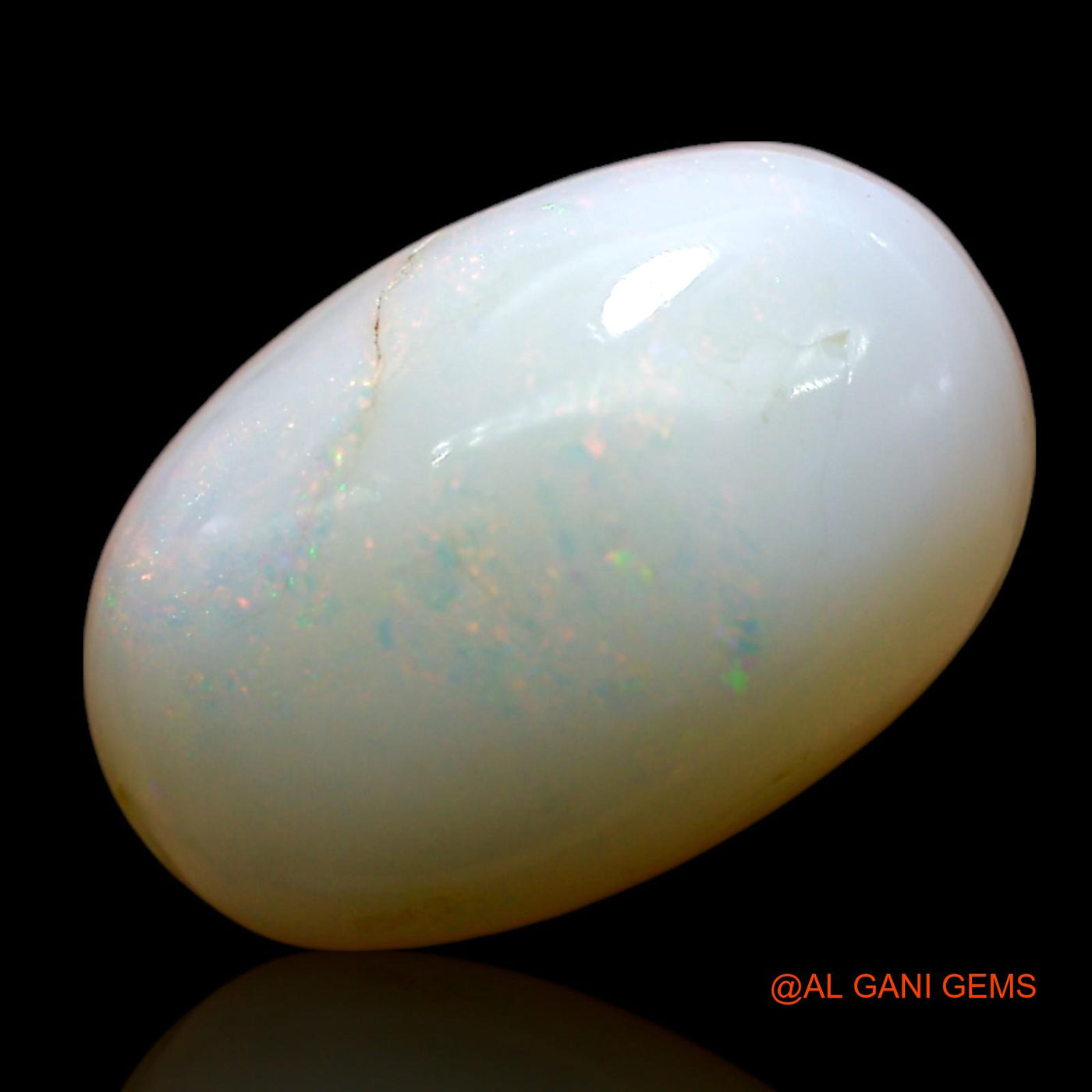 Natural Fire Opal Gemstone 10.00 Cts Loose Oval Cabochon From Australia 17x11x7 mm AE-983