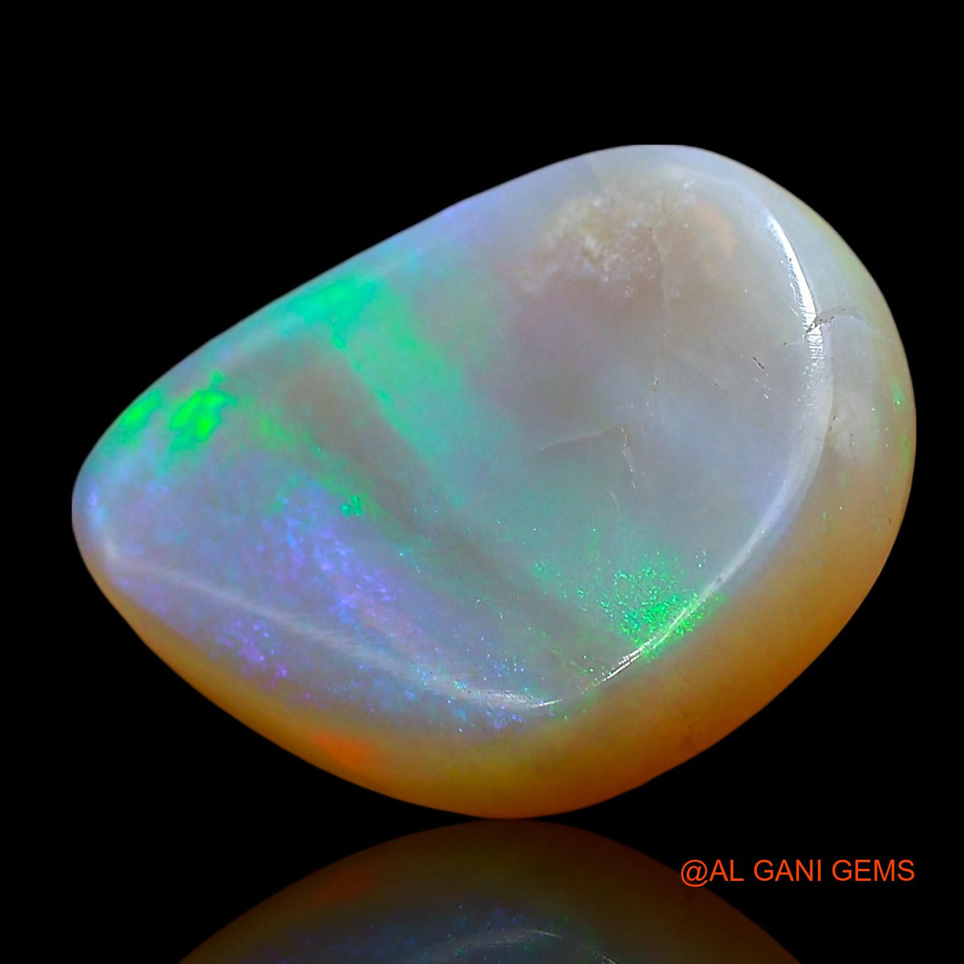8.00 Cts Natural Australian Fire Opal Loose Gemstone Fancy Cabochon 17x12x5 mm AE-984