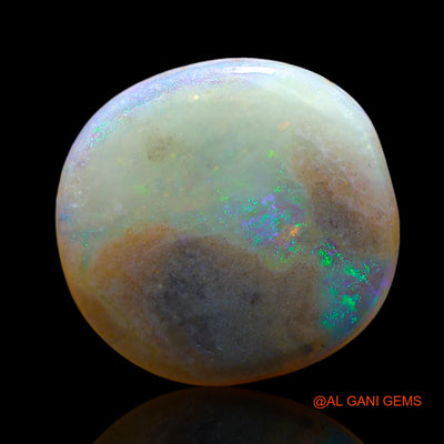 Natural Fire Opal Gemstone 6.00 Cts Loose Oval Cabochon From Australia 16x15x3 mm AE-987
