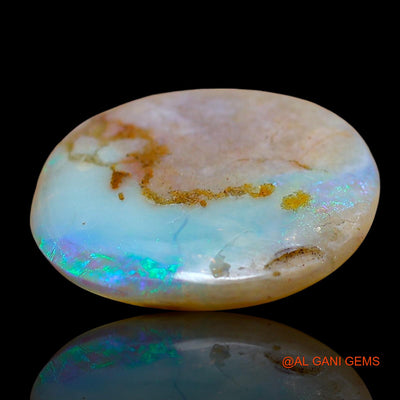 Natural Fire Opal Gemstone 6.00 Cts Loose Oval Cabochon From Australia 16x15x3 mm AE-987