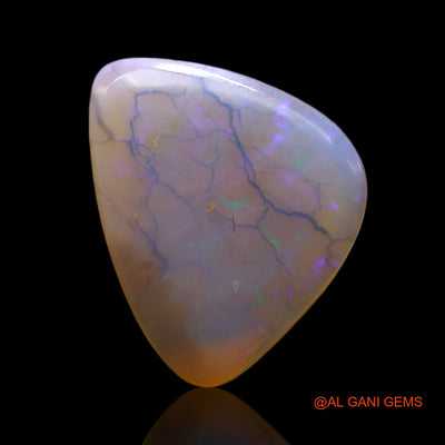 Natural Untreated Fire Opal Loose Gemstone Trillion Cabochon From Australia 6.00 Cts 17x13x3 mm AE-989