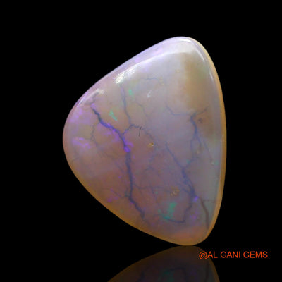 Natural Untreated Fire Opal Loose Gemstone Trillion Cabochon From Australia 6.00 Cts 17x13x3 mm AE-989
