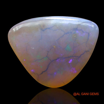 Natural Untreated Fire Opal Loose Gemstone Trillion Cabochon From Australia 6.00 Cts 17x13x3 mm AE-989