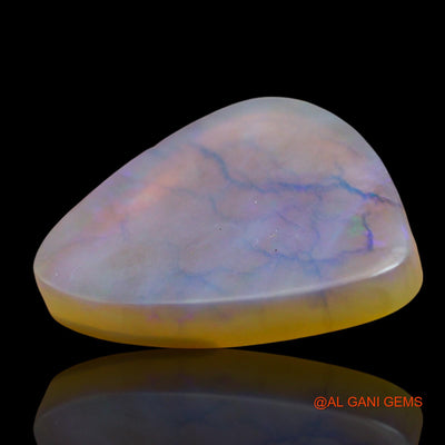 Natural Untreated Fire Opal Loose Gemstone Trillion Cabochon From Australia 6.00 Cts 17x13x3 mm AE-989