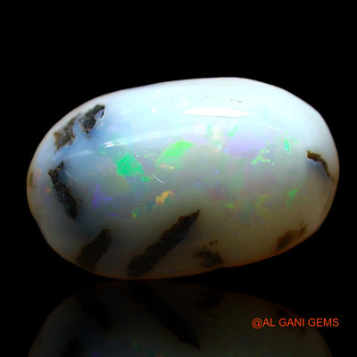 4.00 Cts Unheated Australian Fire Opal Loose Gemstone Oval Cabochon Natural 14x8x5 mm AE-98