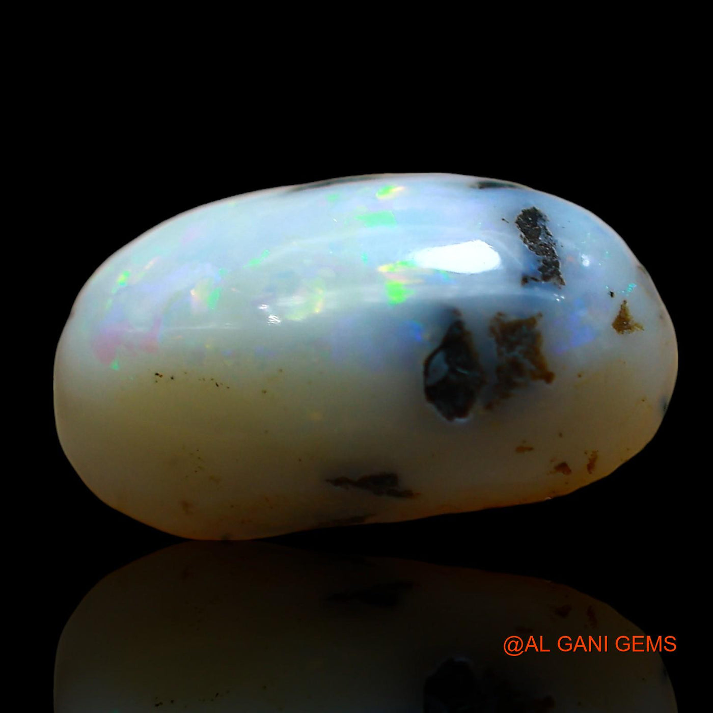 4.00 Cts Unheated Australian Fire Opal Loose Gemstone Oval Cabochon Natural 14x8x5 mm AE-98