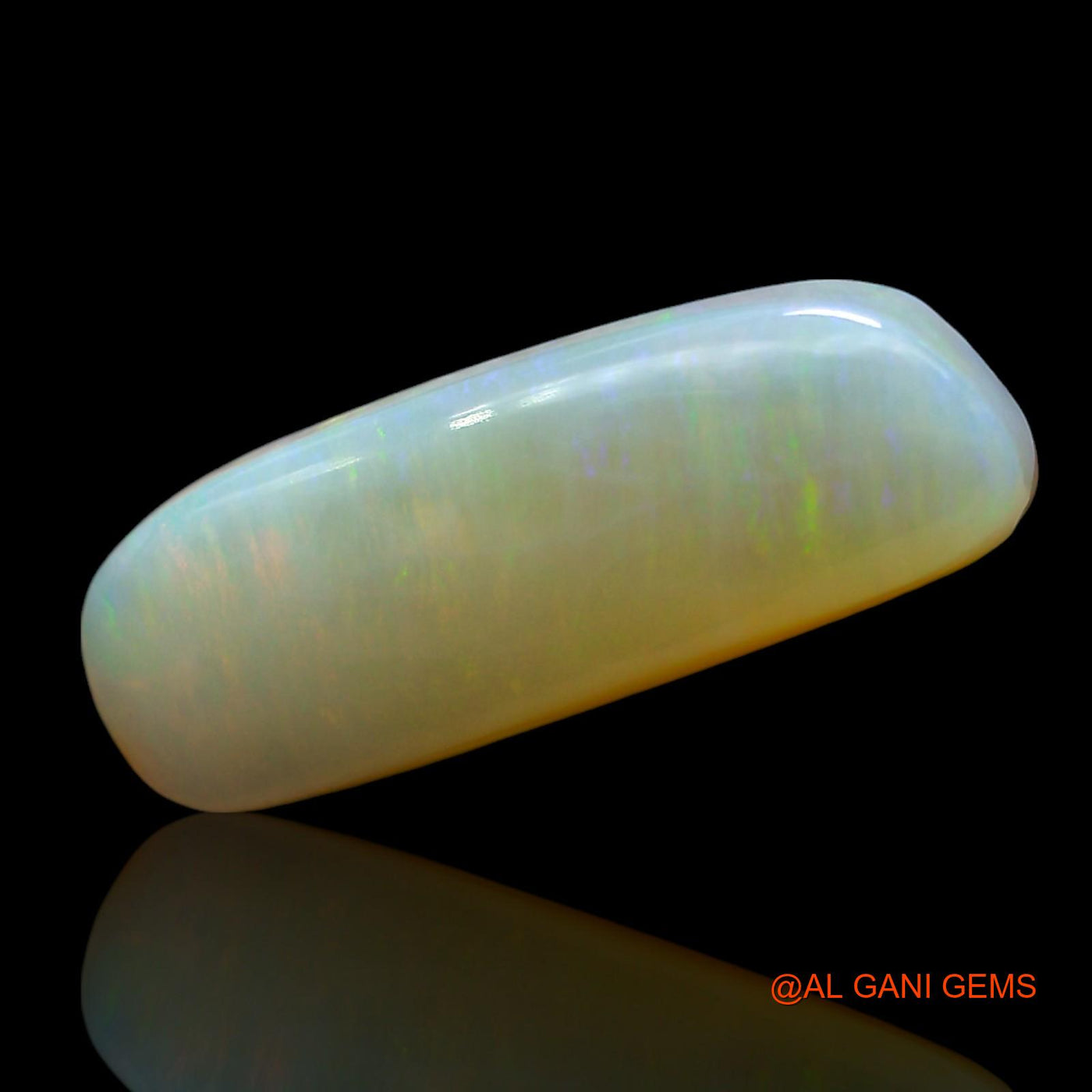 Natural Untreated Fire Opal Loose Gemstone Fancy Cabochon From Australia 7.00 Cts 20x7x6 mm AE-992