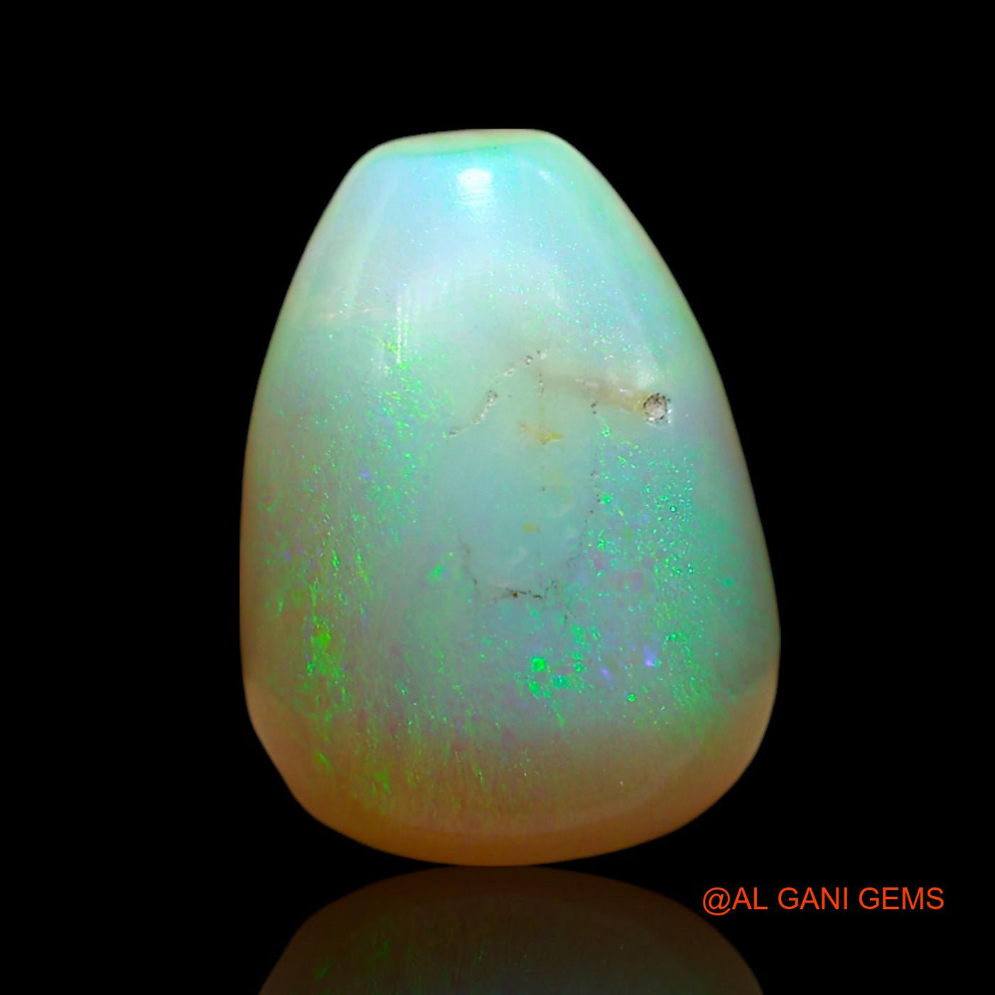 9.00 Cts Natural Australian Fire Opal Loose Gemstone Fancy Cabochon 14x10x10 mm AE-999