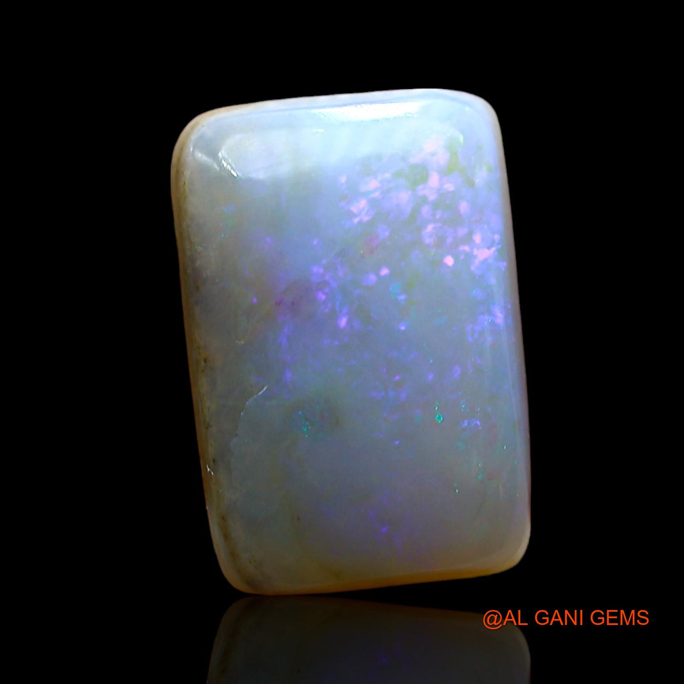 3.00 Cts Unheated Australian Fire Opal Loose Gemstone Square Cabochon Natural 13x8x4 mm AE-99