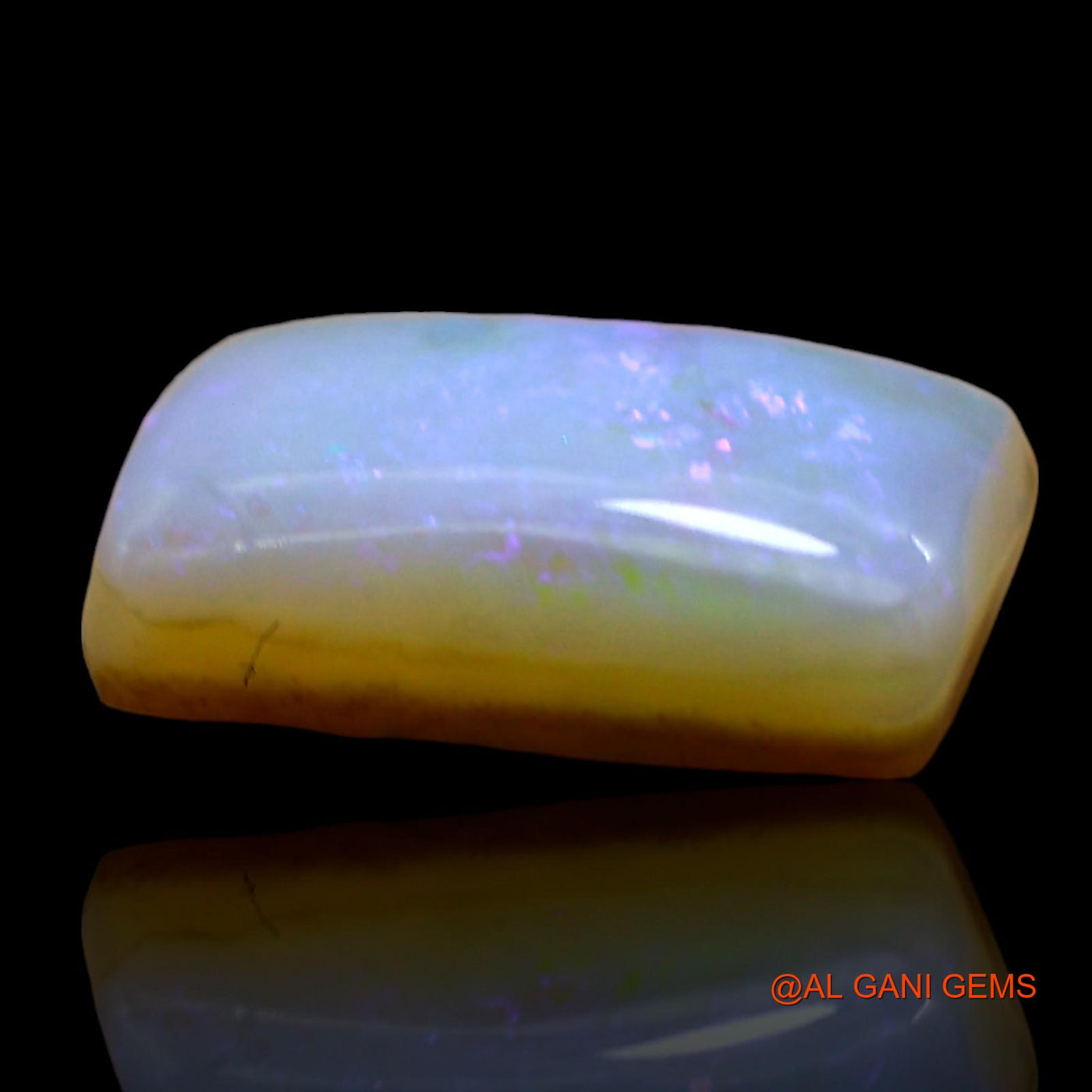 3.00 Cts Unheated Australian Fire Opal Loose Gemstone Square Cabochon Natural 13x8x4 mm AE-99