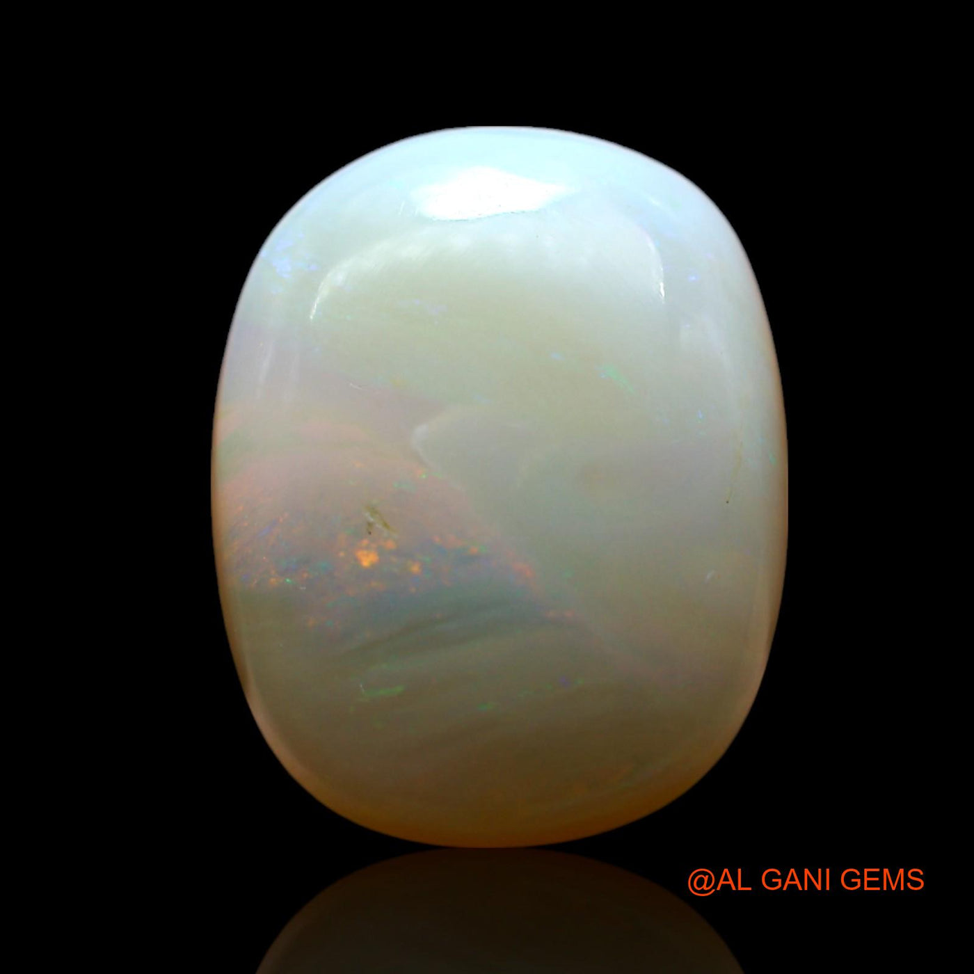 7.00 Cts Natural Australian Fire Opal Loose Gemstone Oval Cabochon 15x12x6 mm AF-100