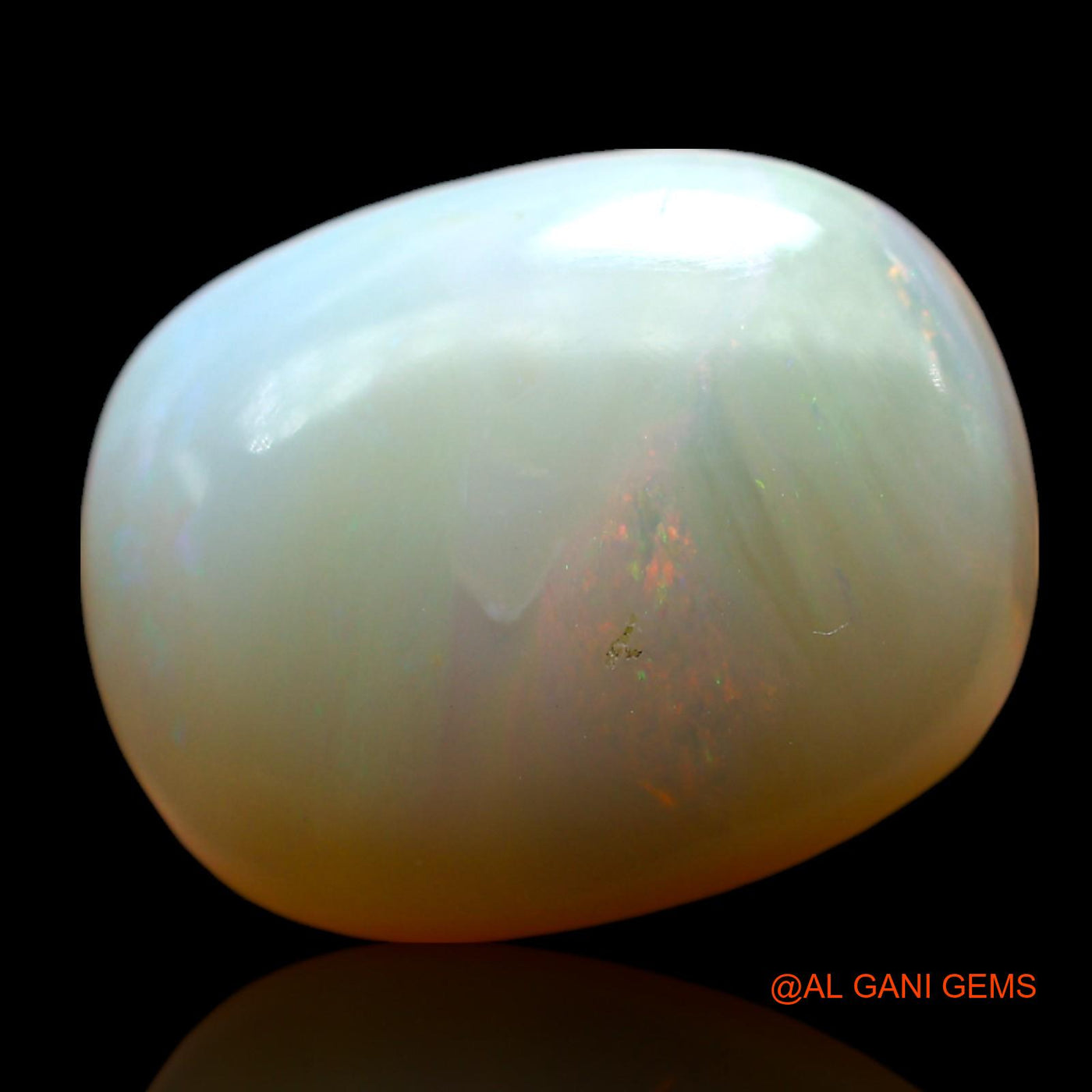 7.00 Cts Natural Australian Fire Opal Loose Gemstone Oval Cabochon 15x12x6 mm AF-100