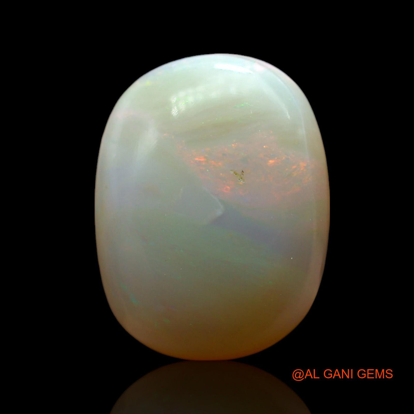 7.00 Cts Natural Australian Fire Opal Loose Gemstone Oval Cabochon 15x12x6 mm AF-100