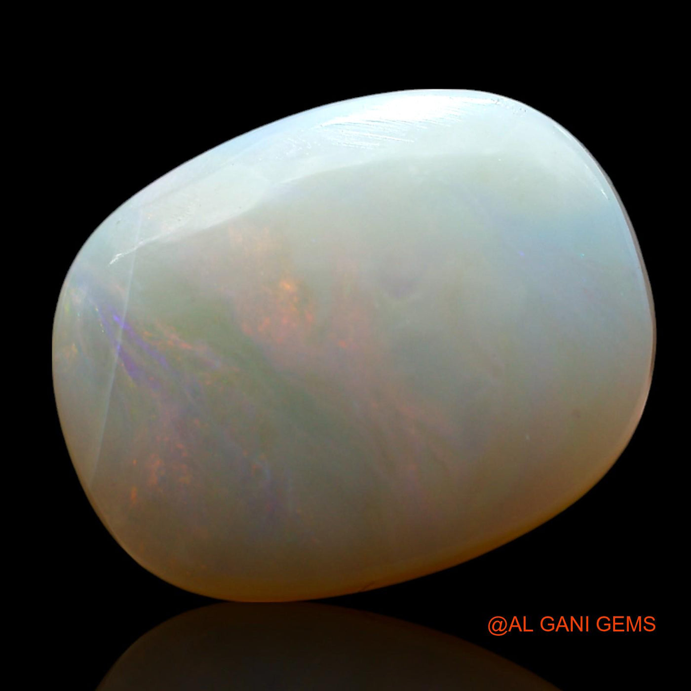 7.00 Cts Natural Australian Fire Opal Loose Gemstone Oval Cabochon 15x12x6 mm AF-100