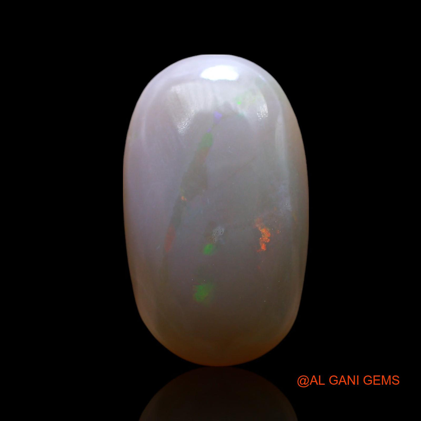 Natural Fire Opal Gemstone 6.00 Cts Loose Oval Cabochon From Australia 15x10x5 mm AF-101