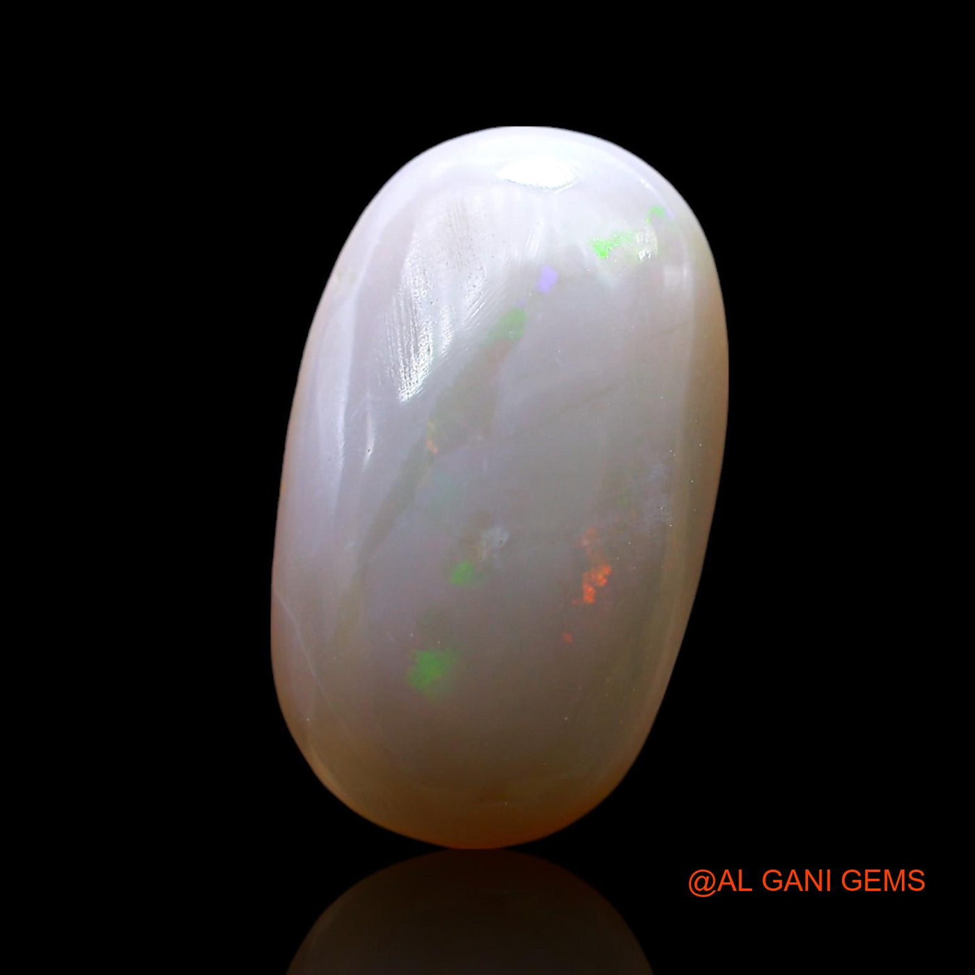 Natural Fire Opal Gemstone 6.00 Cts Loose Oval Cabochon From Australia 15x10x5 mm AF-101