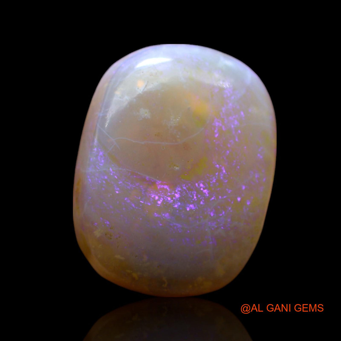 9.00 Cts Natural Australian Fire Opal Oval Cabochon Loose Gemstone For Jewelry 16x12x6 mm AF-102