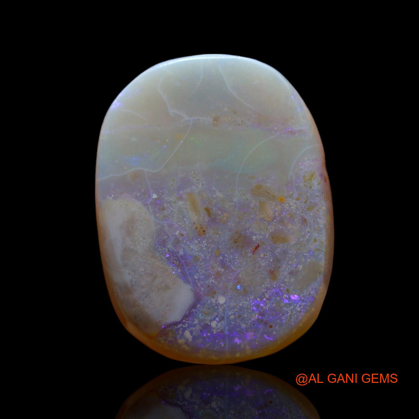 9.00 Cts Natural Australian Fire Opal Oval Cabochon Loose Gemstone For Jewelry 16x12x6 mm AF-102