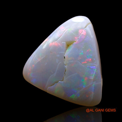 7.00 Cts Unheated Australian Fire Opal Loose Gemstone Trillion Cabochon Natural 14x13x6 mm AF-103