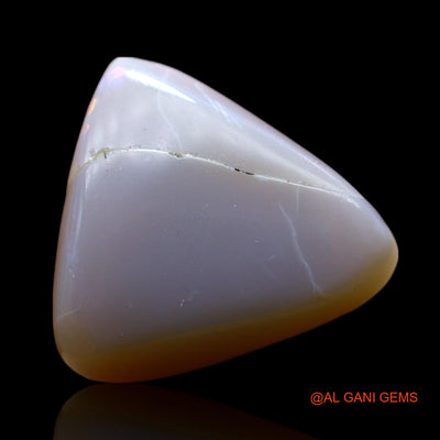 7.00 Cts Unheated Australian Fire Opal Loose Gemstone Trillion Cabochon Natural 14x13x6 mm AF-103