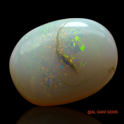 Natural Untreated Fire Opal Loose Gemstone Oval Cabochon From Australia 6.00 Cts 15x12x5 mm AF-104