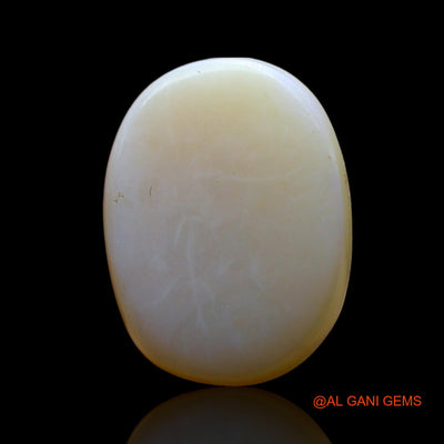 Natural Untreated Fire Opal Loose Gemstone Oval Cabochon From Australia 6.00 Cts 15x12x5 mm AF-104
