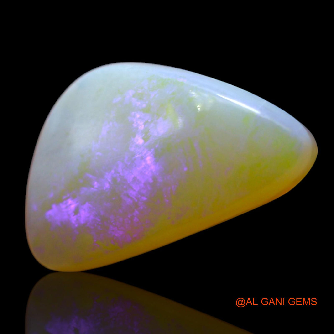 4.00 Cts Natural Australian Fire Opal Loose Gemstone Fancy Cabochon 17x10x4 mm AF-109