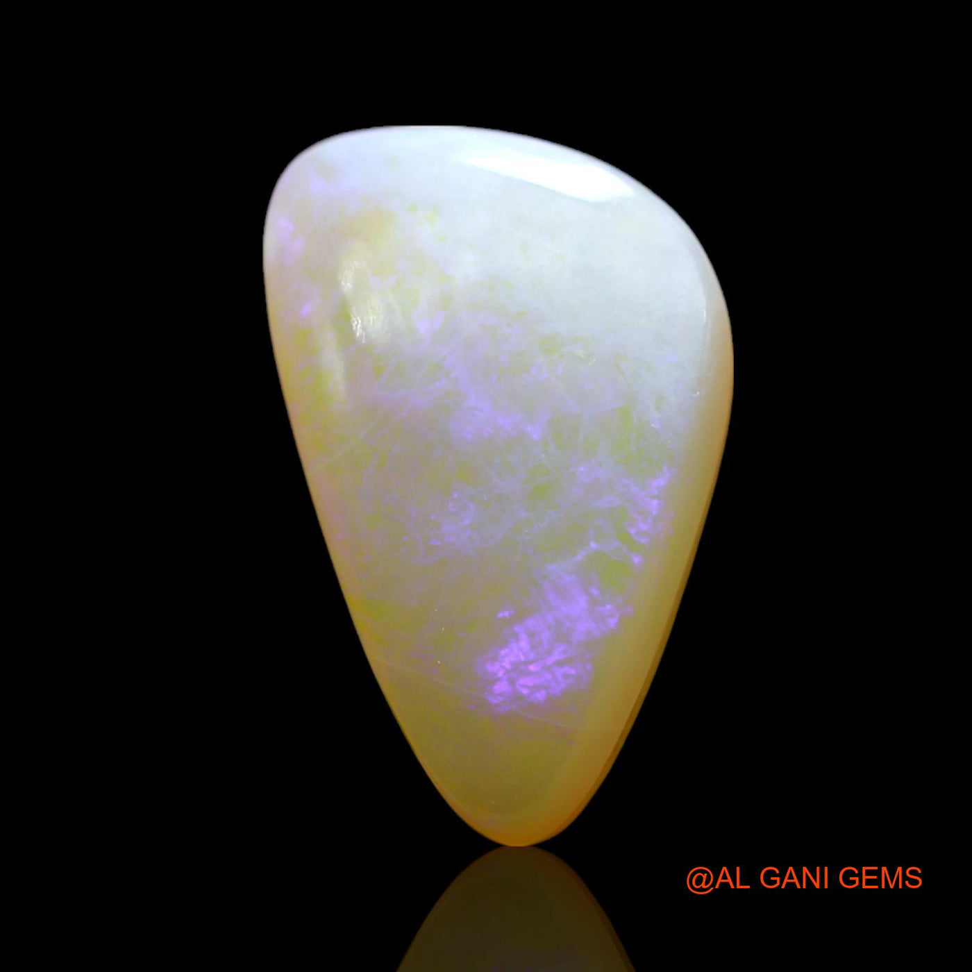 4.00 Cts Natural Australian Fire Opal Loose Gemstone Fancy Cabochon 17x10x4 mm AF-109