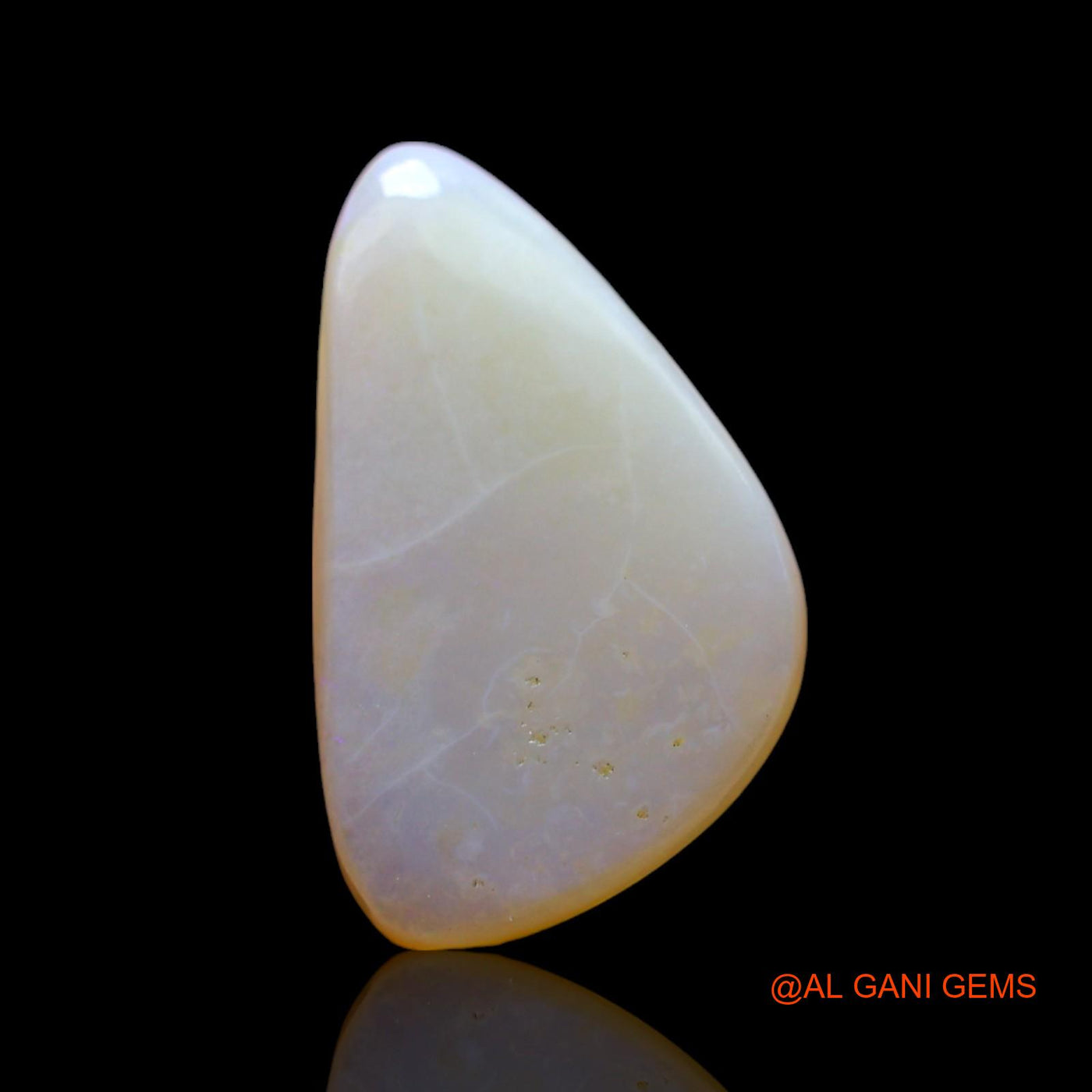 4.00 Cts Natural Australian Fire Opal Loose Gemstone Fancy Cabochon 17x10x4 mm AF-109