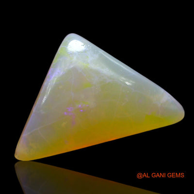 4.00 Cts Natural Australian Fire Opal Loose Gemstone Trillion Cabochon 18x11x5 mm AF-113